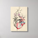 Search for anatomical heart art Vintage