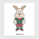 Search for funny deer stickers Xmas