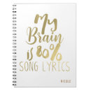 Search for song lyric notebooks Songs