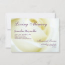 Search for white rose funeral invitations Simple
