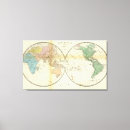 Search for hemispheres canvas prints Map