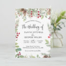 Search for red berries wedding invitations Watercolor
