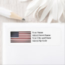 Search for american flag return address labels Vintage