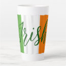 Search for green white orange mugs Irish