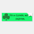 Search for clover bumper stickers Green