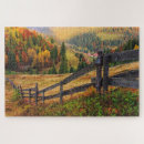 Search for autumn scenes puzzles Farm