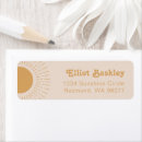 Search for sun return address labels Boho sun birthday
