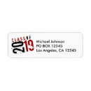 Search for red and black graduation return address labels College