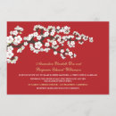 Search for sakura wedding invitations Red