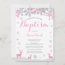 Search for pink and grey christening invitations Cross
