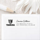 Search for jaguar print return address labels College sports