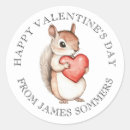 Search for valentine animal stickers Red