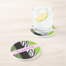 Search for green leopard coasters Zebra stripes