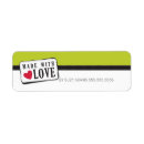 Search for handmade with love return address labels Craft