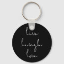 Search for live laugh love key rings Quote
