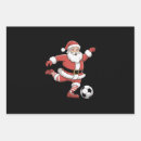 Search for sports wrapping paper Santa