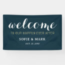 Search for welcome wedding banners Happily ever after