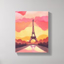 Search for red sunset canvas prints Watercolor
