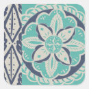 Search for batik pattern stickers Turquoise