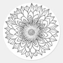 Search for round mandala stickers Flower