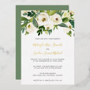 Search for watercolor flowers wedding invitations Greenery