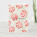 Search for peppermint candy christmas cards White