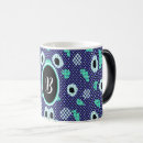 Search for geometric shapes pattern mugs Blue
