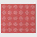 Search for red snowflake wrapping paper Scandinavian