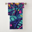 Search for colorful bath towels Flowers