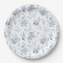 Search for blue willow paper plates For her