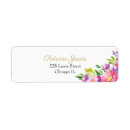 Search for birthday celebration return address labels Girly