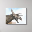 Search for dinosaur canvas prints Triceratops