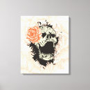 Search for gothic skull canvas prints Abstract