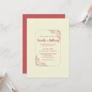 Search for red border wedding invitations Minimalist