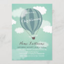 Search for clouds christening invitations Blue