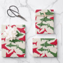 Search for christmas shark wrapping paper Ocean