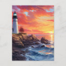 Search for lighthouse design postcards Coastal