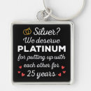 Search for 25th wedding anniversary key rings Couple