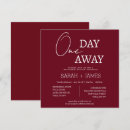 Search for burgundy rehearsal dinner invitations White