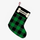 Search for dog bone christmas stockings Buffalo plaid
