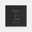 Search for black and rose gold napkins Minimalist