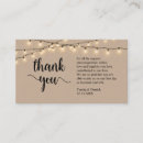 Search for kraft wedding thank you cards String lights