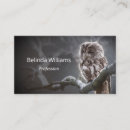 Search for birds business cards Owl