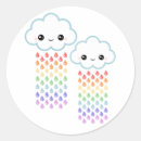 Search for kawaii rainbows stickers Clouds
