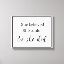 Search for she believed she could art Black and white