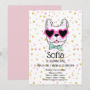 Search for bulldog birthday invitations Girl