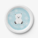 Search for polar bear plates Baby shower