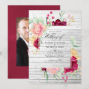 Search for burgundy blush floral wedding invitations Marsala