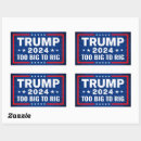 Search for rigging stickers Too big to rig