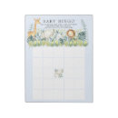 Search for baby shower notepads Bingo